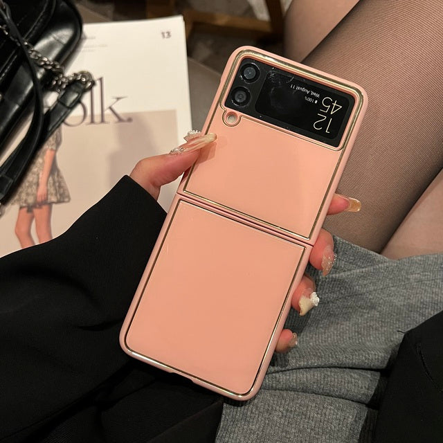 Plating Acrylic Phone Cover For Galaxy Z Flip Series