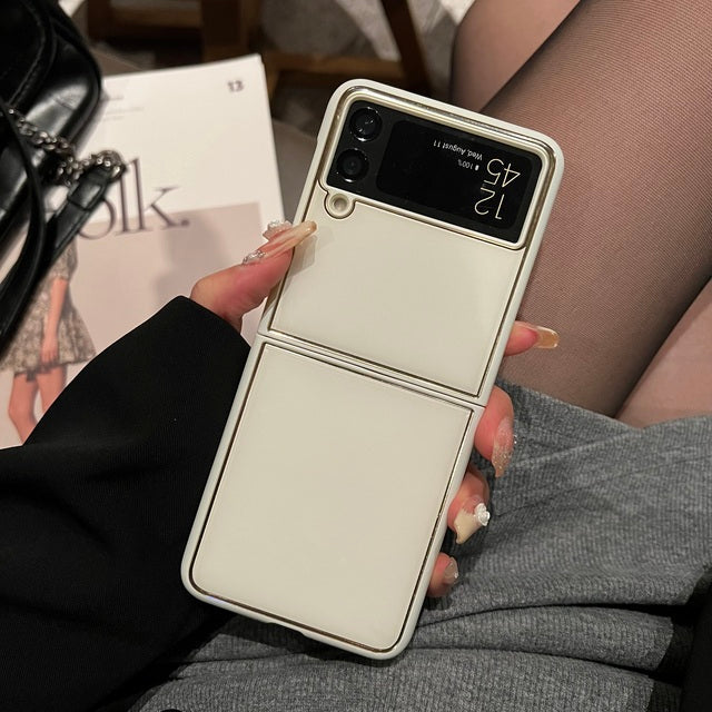 Plating Acrylic Phone Cover For Galaxy Z Flip Series