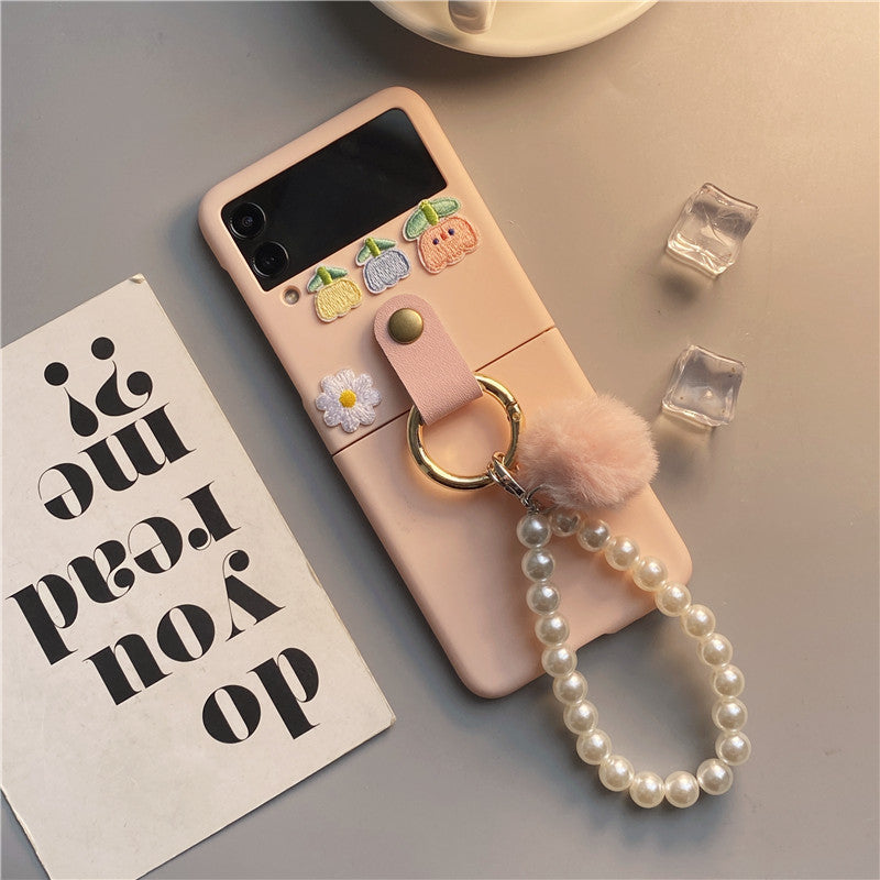 Pink Flower Case For Galaxy Z Flip Series