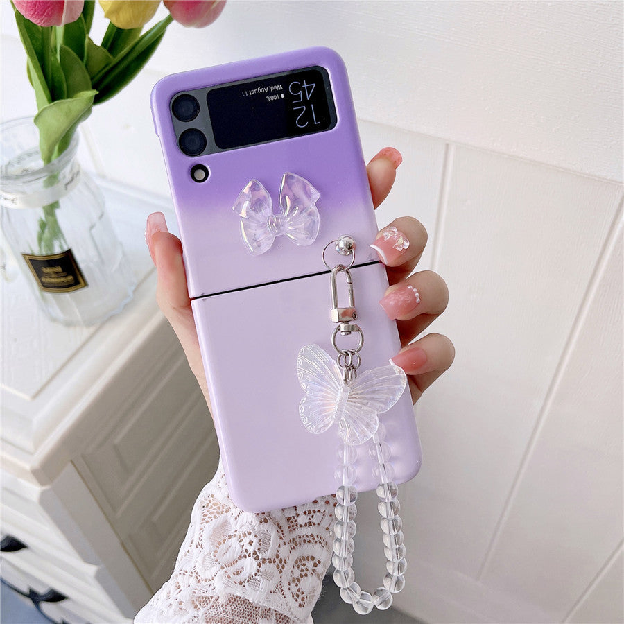 Cute Butterfly Bracelet Case for Samsung Galaxy Z Flip Series