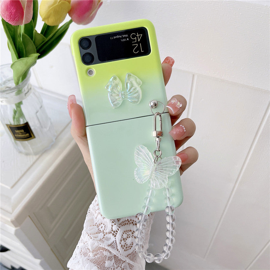 Cute Butterfly Bracelet Case for Samsung Galaxy Z Flip Series