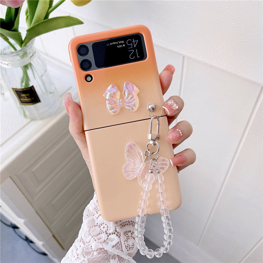 Cute Butterfly Bracelet Case for Samsung Galaxy Z Flip Series