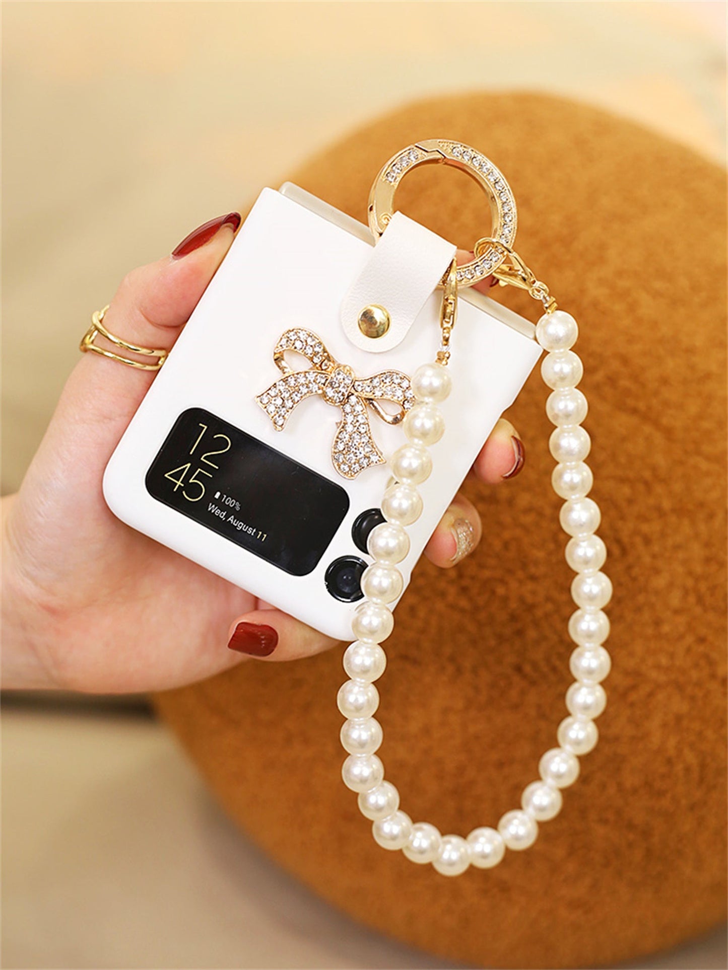 Luxury Crossbody Leather Strap Case for Galaxy Z Flip Series
