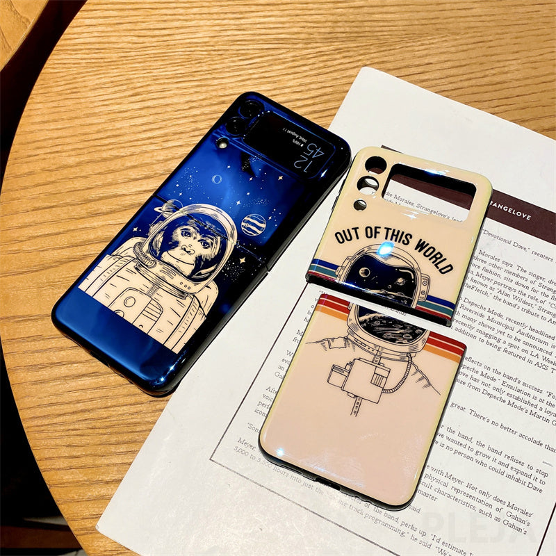 Astronaut Monkey Case For Samsung Galaxy Z Flip Series