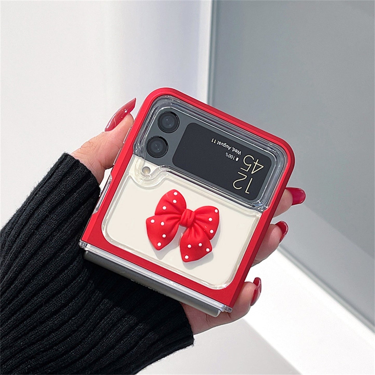 Red 3D Shockproof Case for Galaxy Z Flip Series