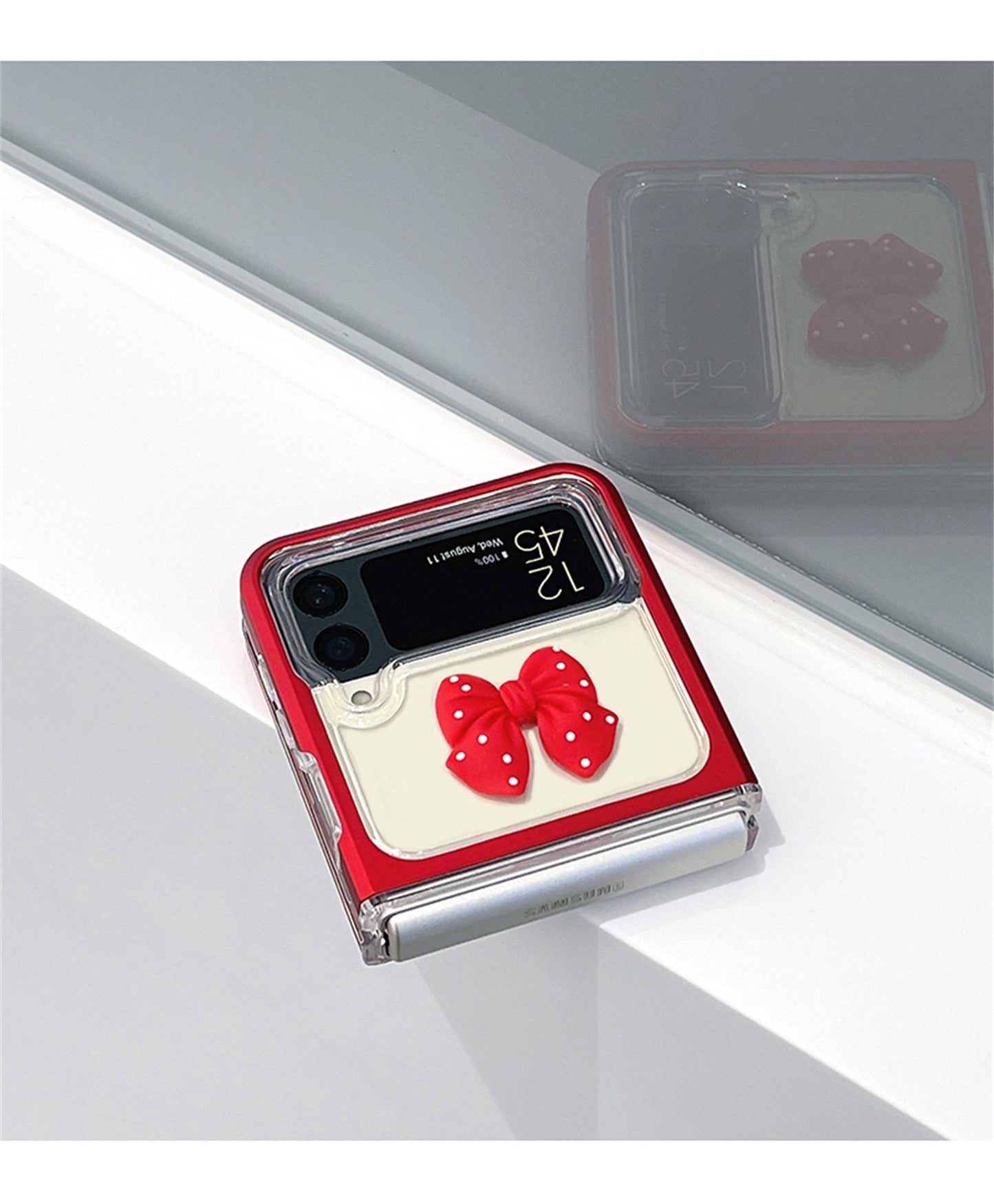 Red 3D Shockproof Case for Galaxy Z Flip Series