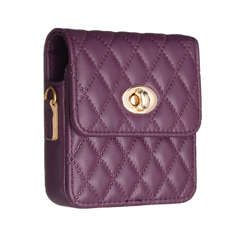 Luxury Quilted Flip Case for Samsung Galaxy Z Flip Series – Mini Handbag Design