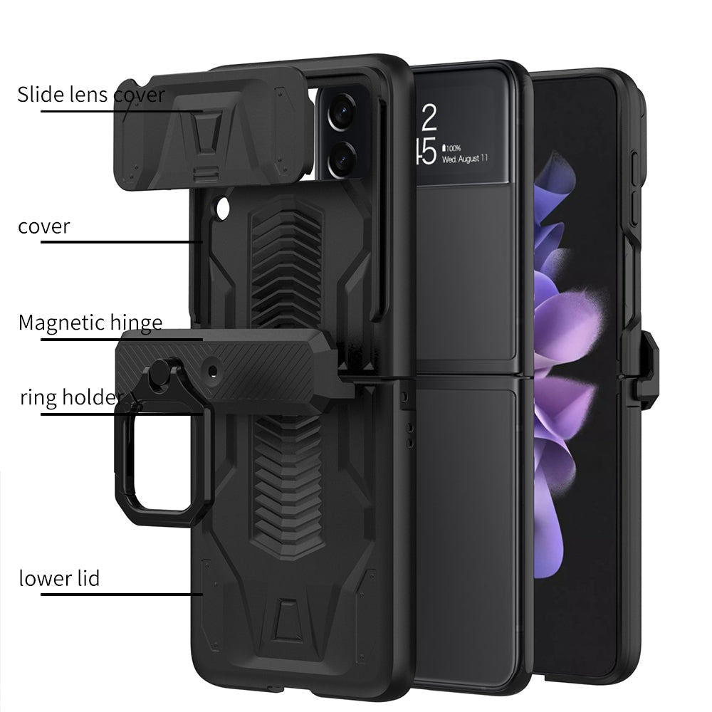 Magnetic Armor Case with Camera Protection For Samsung Galaxy Z Flip Series