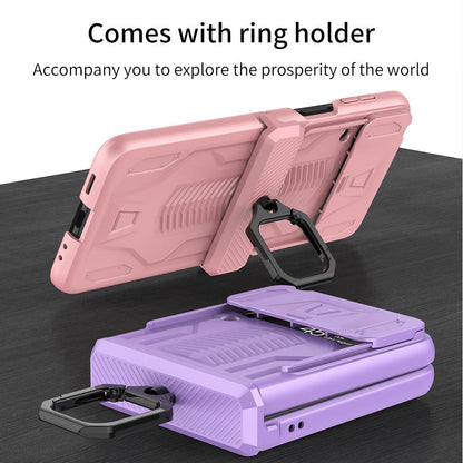 Magnetic Armor Case with Camera Protection For Samsung Galaxy Z Flip Series