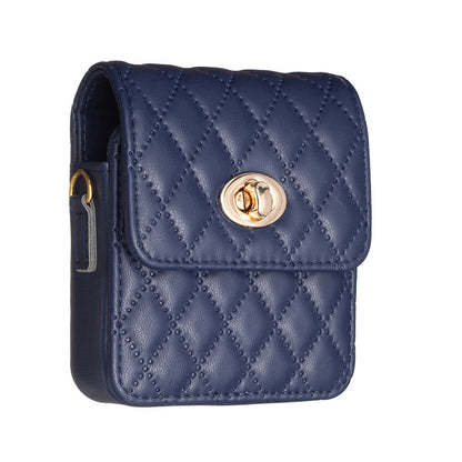 Luxury Quilted Flip Case for Samsung Galaxy Z Flip Series – Mini Handbag Design