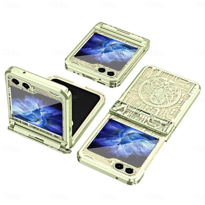 Glossy Checkered Case for Galaxy Z Flip Series – Scratch-Resistant & Shockproof