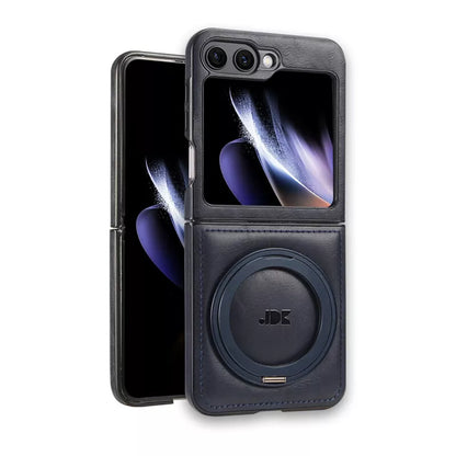 Ring Case for Samsung Galaxy Z Flip 7/6/5/4 – Shockproof Leather Cover