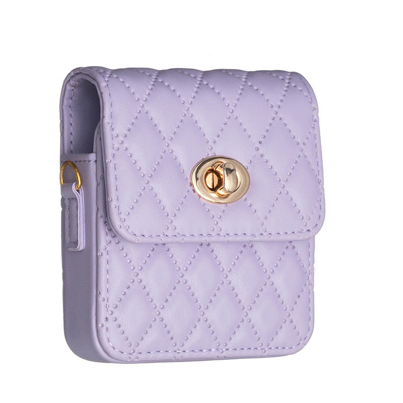 Luxury Quilted Flip Case for Samsung Galaxy Z Flip Series – Mini Handbag Design