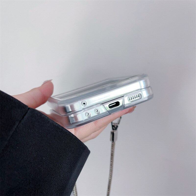 Cute Cartoon Mirror Case For Samsung Galaxy Z Flip