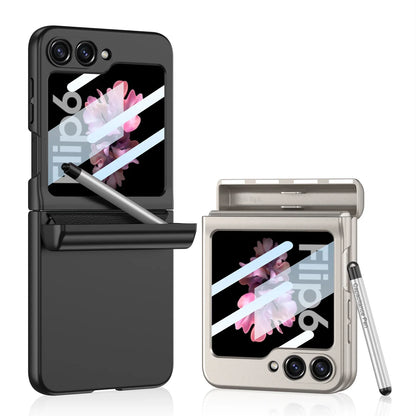 Shockproof Case with Magnetic Hinge Protection and Touch Pen for Samsung Galaxy Z Flip 7 & 6