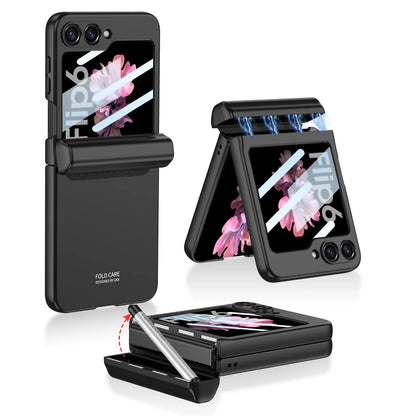 Shockproof Case with Magnetic Hinge Protection and Touch Pen for Samsung Galaxy Z Flip 7 & 6