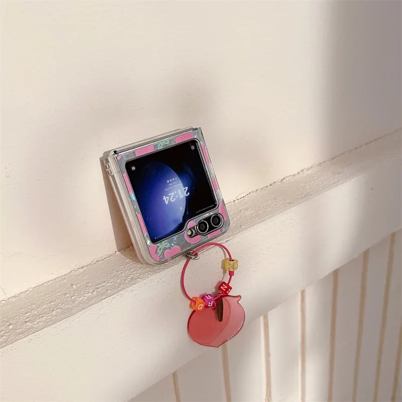 Cute Love Heart Shell Case for Samsung Galaxy Z Flip 7 & 6