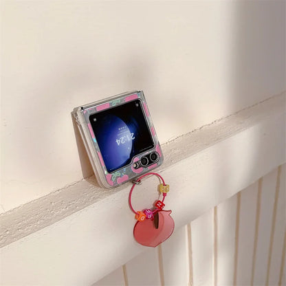 Cute Love Heart Shell Case for Samsung Galaxy Z Flip 7 & 6