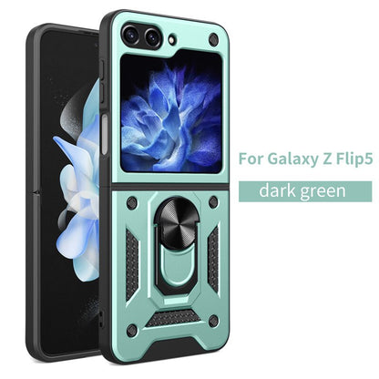 Armor Magnetic With Stand Holder Ring Case For Samsung Galaxy Z FLIP Series