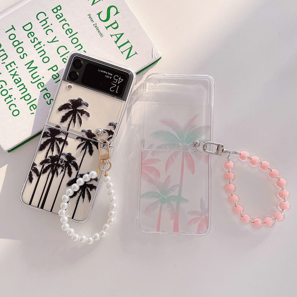 Simplicity Coconut Tree Phone Case For Samsung Galaxy Z Flip Series