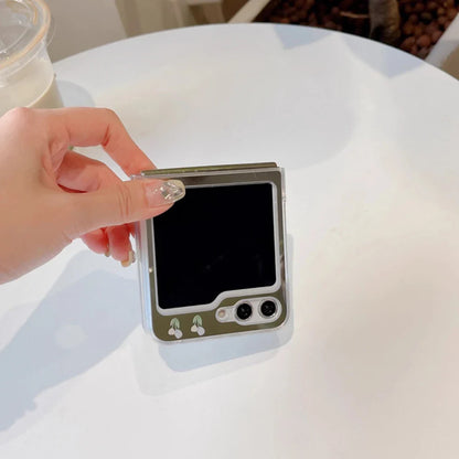 Tulip Flower Mirror Case for Samsung Galaxy Z Flip 4/5/6/7