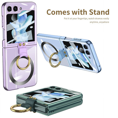Magsafe Wireless Charging Case with Ring Holder For Samsung Galaxy Z Flip Series