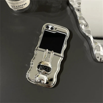 Rabbit Stand Wave Case for Samsung Galaxy Z Flip 7&6