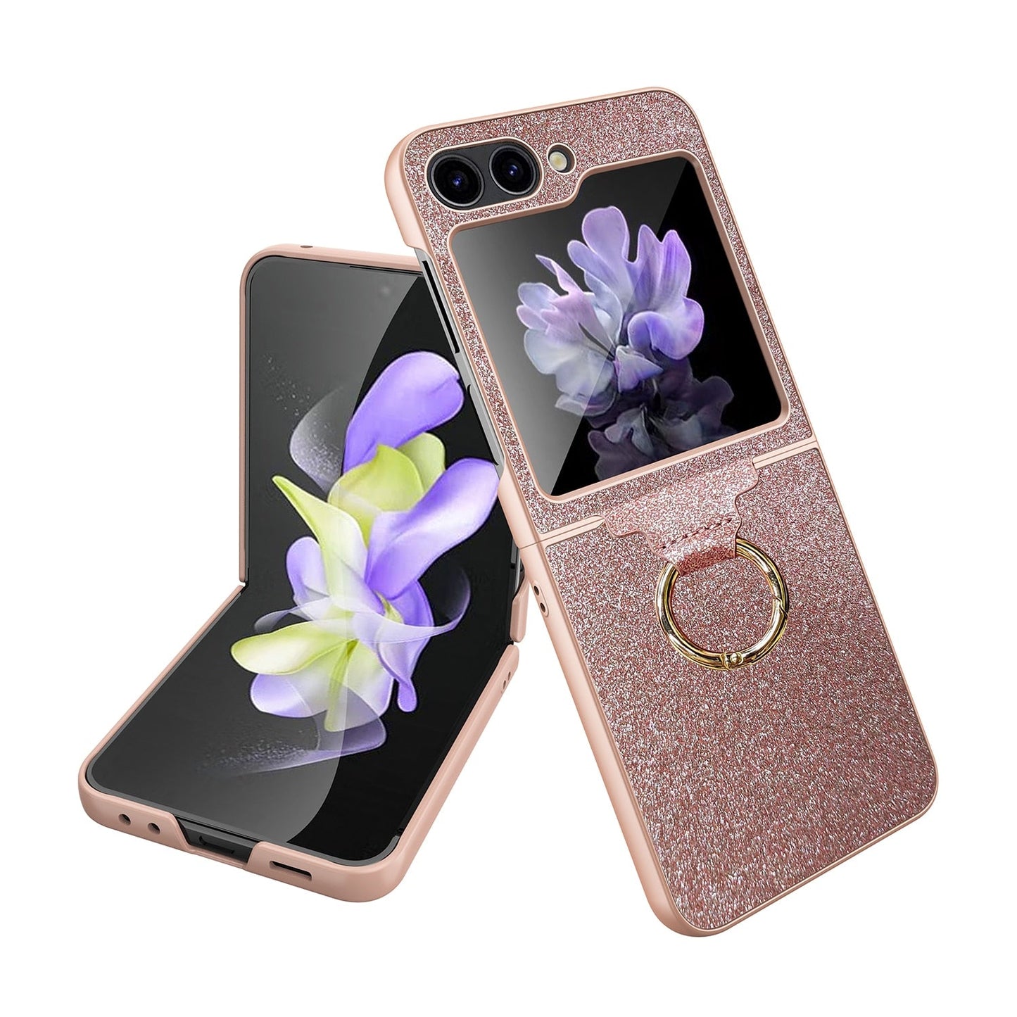 Luxury Colorful Case with Ring Bracket For Galaxy Z Flip Series