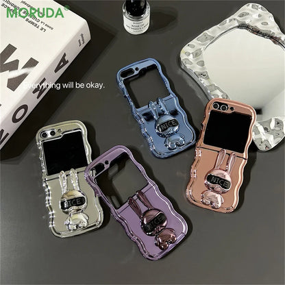 Rabbit Stand Wave Case for Samsung Galaxy Z Flip 7&6