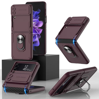 Armor Case with Camera Protection & Ring Stand For Samsung Galaxy Z Flip Series