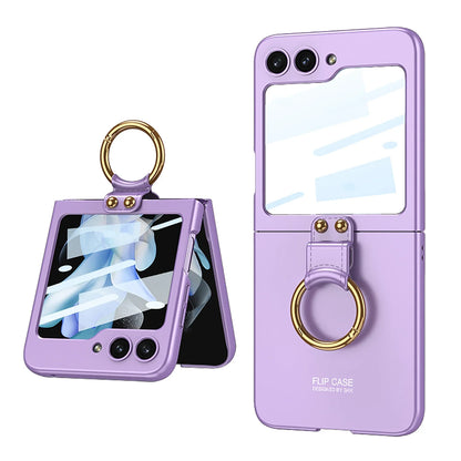 Ultra Thin Case with Ring Holder for Samsung Galaxy Z Flip 7 & 6