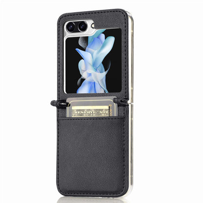 Leather Case with Card Holder For Samsung Galaxy Z Flip Series