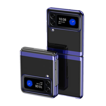 Luxury Ultra-thin Plating Transparent Case For Samsung Galaxy Z Flip 4