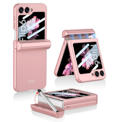 Shockproof Case with Magnetic Hinge Protection and Touch Pen for Samsung Galaxy Z Flip 7 & 6