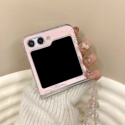 Cute Fireworks Laser Case for Samsung Galaxy Z Flip 7 & 6