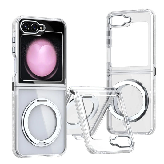 Transparent Shockproof Caase with Ring Holder for Samsung Galaxy Z Flip 7 & 6