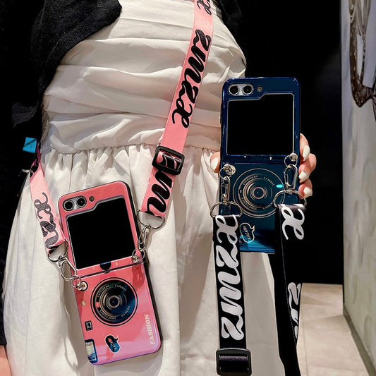 Blu Ray Camera Case With Lanyard For Samsung Galaxy Z Flip Series