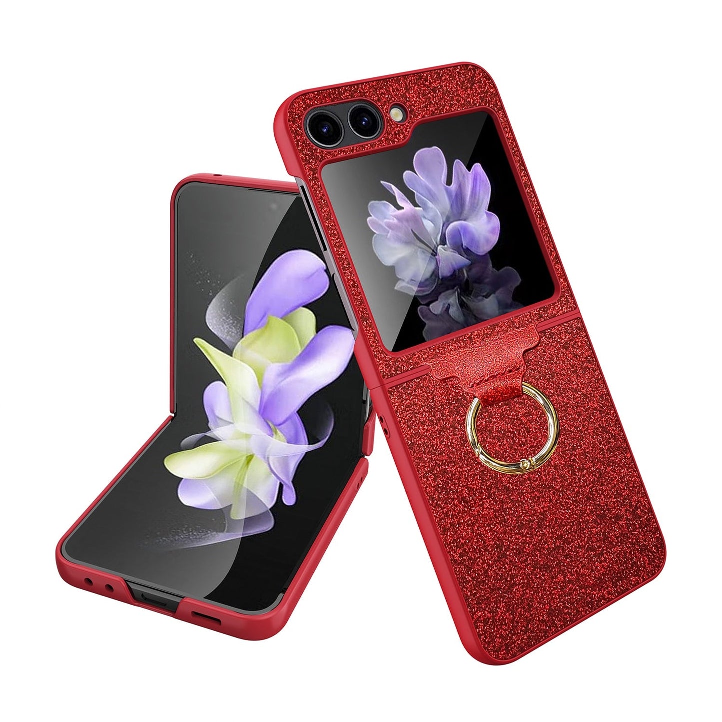 Luxury Colorful Case with Ring Bracket For Galaxy Z Flip Series