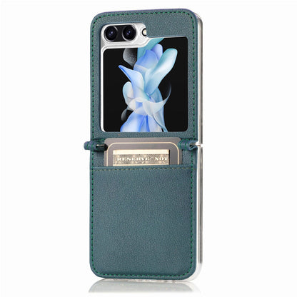 Leather Case with Card Holder For Samsung Galaxy Z Flip Series