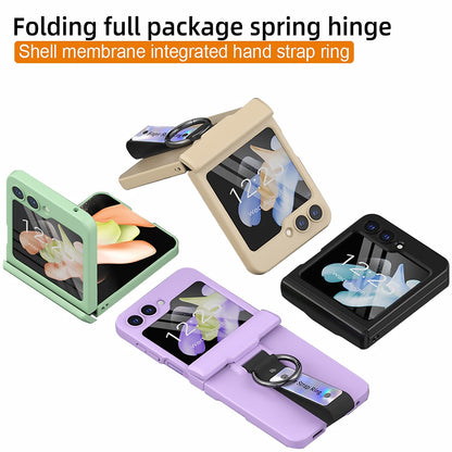 Full Protection Matte Case with Strap For Samsung Galaxy Z Flip 5 & 4