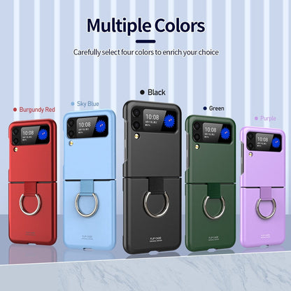Shockproof Matte Case with Ring For Samsung Galaxy Z Flip 4