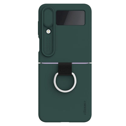 Silky Liquid Silicone Case For Galaxy Z Flip 4 Slide Camera Protection