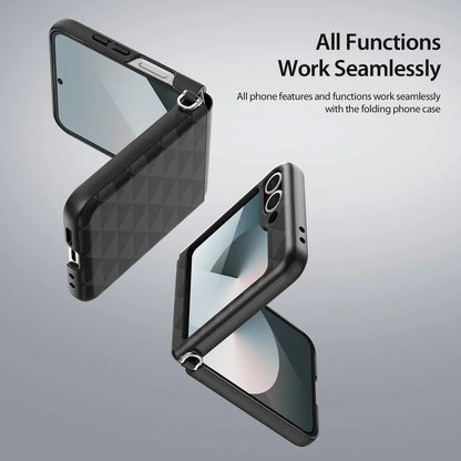 Leather Case with Hinge Protection for Z Flip Series