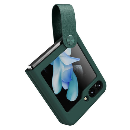 Liquid Silicone Case with Strap For Samsung Galaxy Z Flip Series