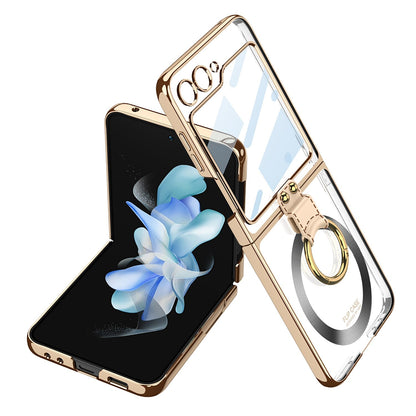 Magsafe Wireless Charging Case with Ring Holder For Samsung Galaxy Z Flip Series
