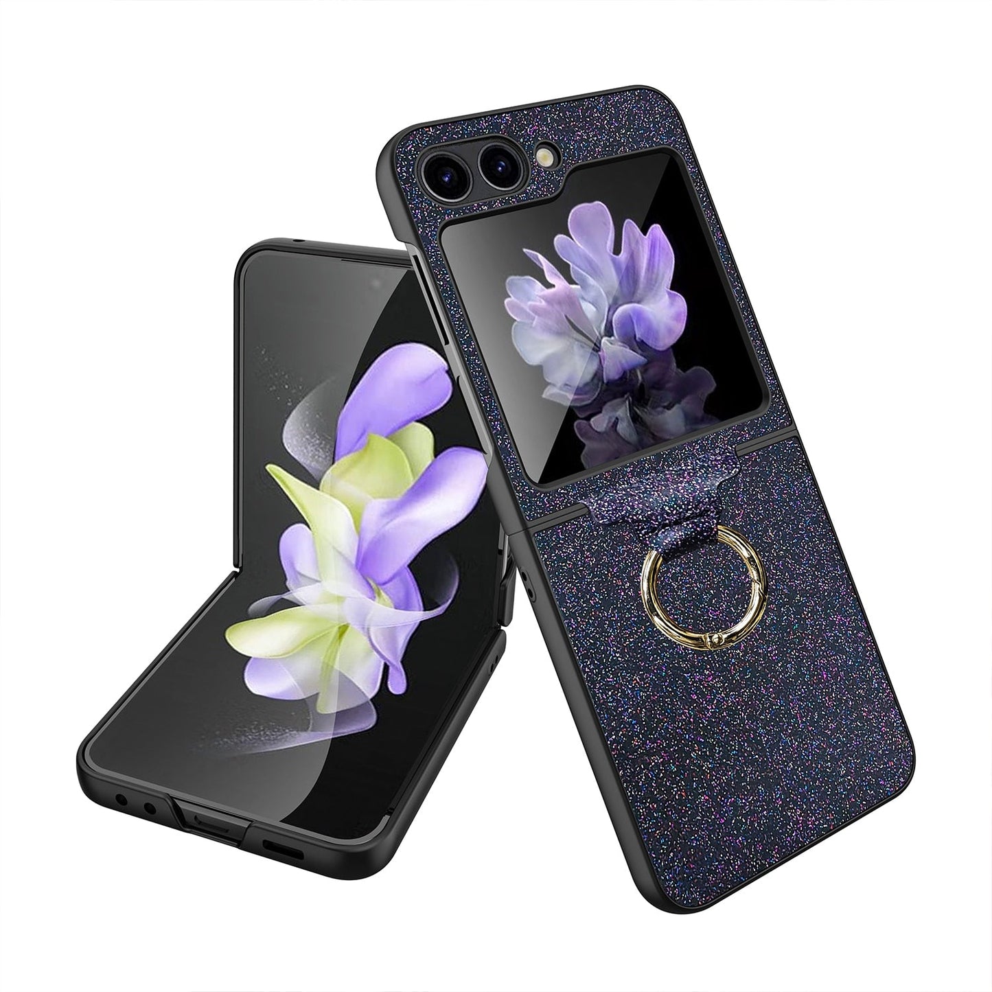 Luxury Colorful Case with Ring Bracket For Galaxy Z Flip Series