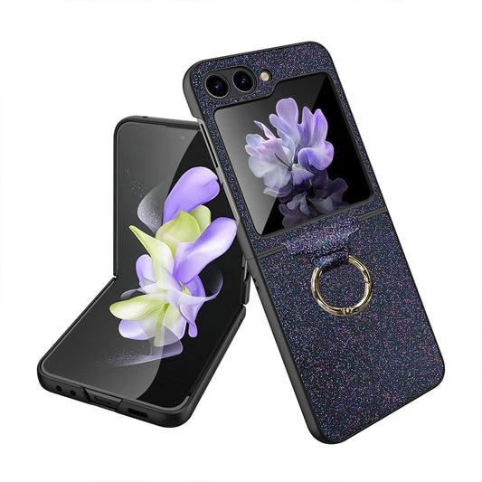 Luxury Colorful Case with Ring Bracket For Galaxy Z Flip Series