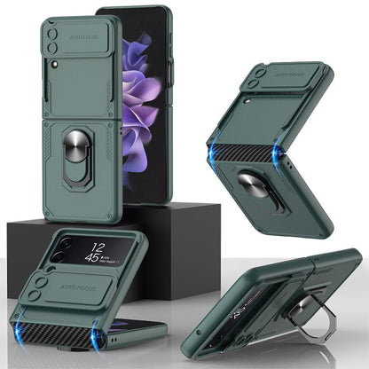 Armor Case with Camera Protection & Ring Stand For Samsung Galaxy Z Flip Series