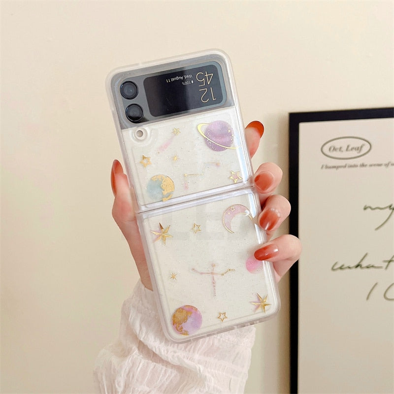 Cute 3D Stars Case For Samsung Galaxy Z Flip