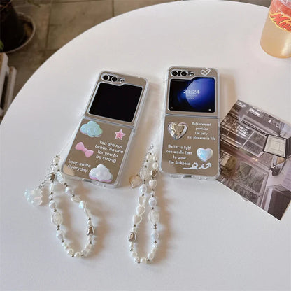3D Cloud Love Heart Case for Samsung Galaxy Z Flip 7 & 6